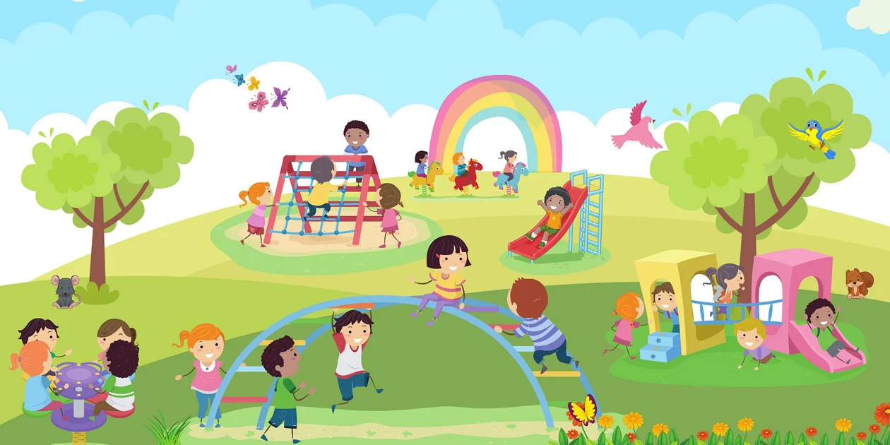 children on playground children on playground